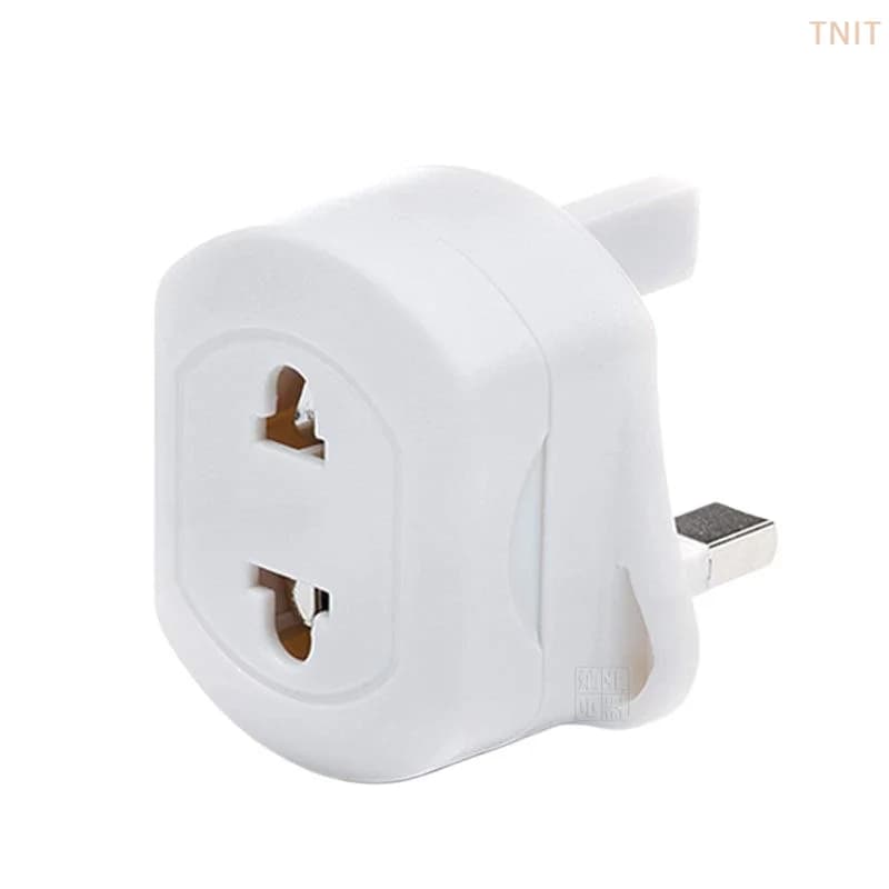 [J] 1Pcs Travel Socket Adapter Fuse US 2 Pin To 3 Pin UK Electric Power Shaver Toothbrush Plug Adaptor Durable Converter