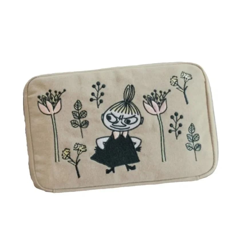 Kawaii Anime Moomins Series Storage Bag Cartoon Character Printing Large Capacity Stationery Bag Women Birthday Gift