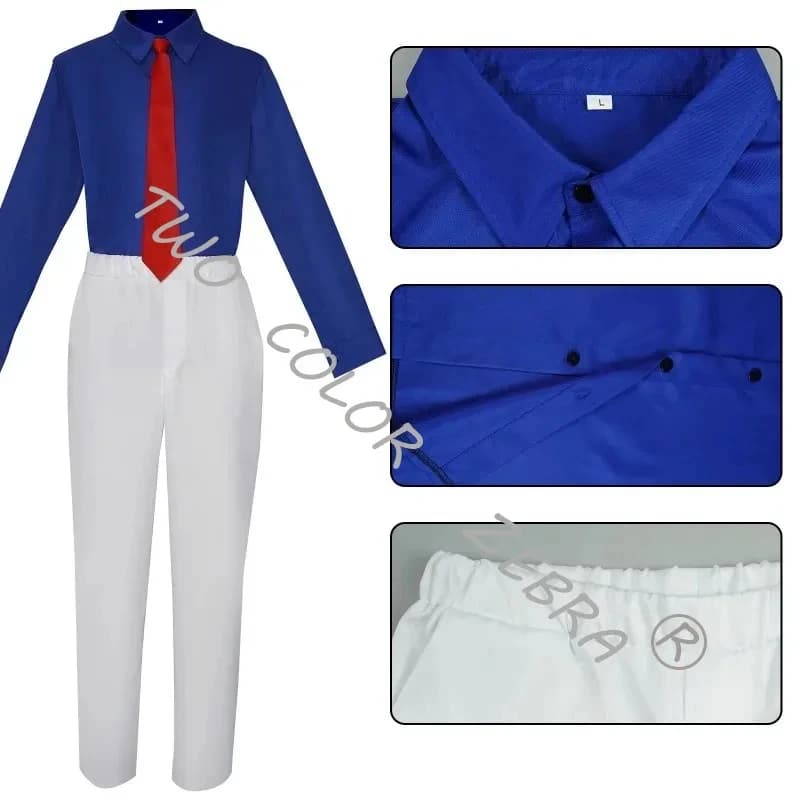 Costume da Bambino 3.7/d Kiddo, Uniforme Cosplay del Ladro Fantasma Kuroba con Mantello, Cappello, Occhiali, Parrucca e Accessori per Carnevale.3.7/d/