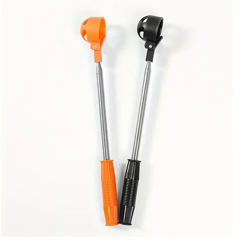 Golf Ball Retriever 8-Section Telescopic Stainless Steel Antenna Pole - Portable Golf Accessory for Ball Picking
