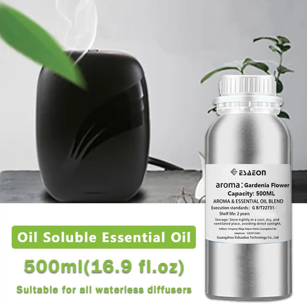 ESAEON 500ml (16.9 fl.oz) Gardenia Flower/Sheraton Essential Oil - Diffuser Supplement Perfume Oil, For Aroma Fragrance Machine