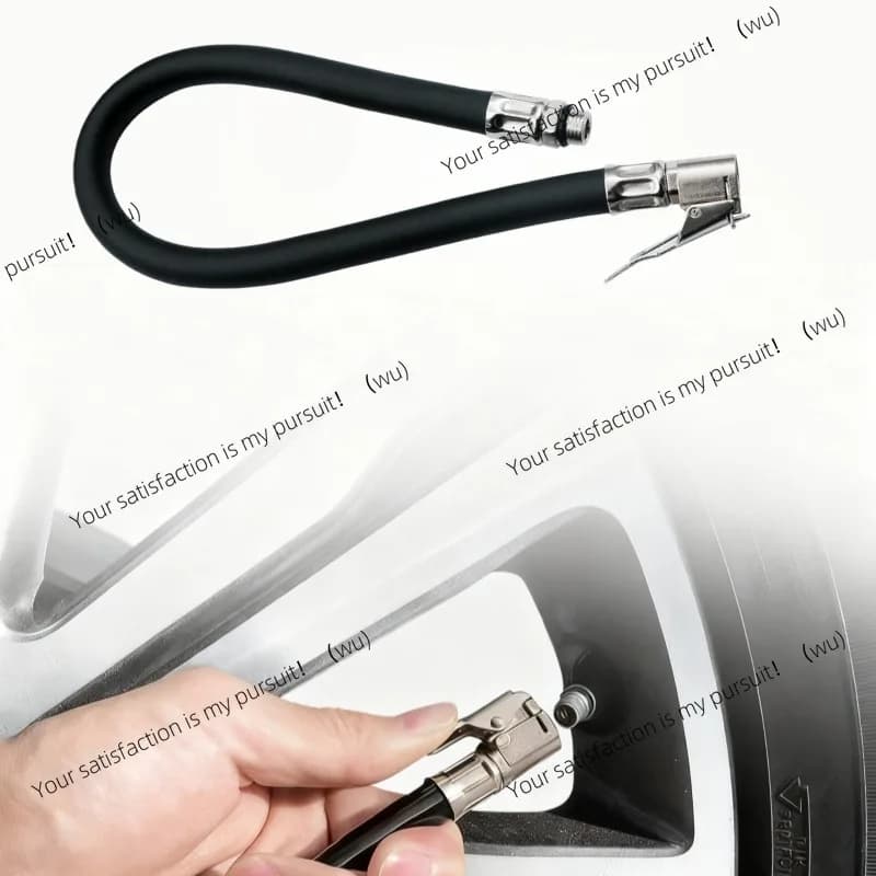 Connettore per tubo flessibile per manometro per pompa per pneumatici per auto a pressione per gonfiaggio pneumatici ad aria compressa flessibile per pneumatici per automobili gonfiabili veloci