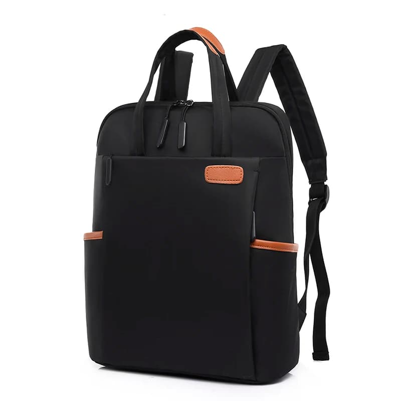 Zaino per laptop con tasche multiple, spallacci regolabili, chiusura con cerniera, multiuso, zaino scolastico