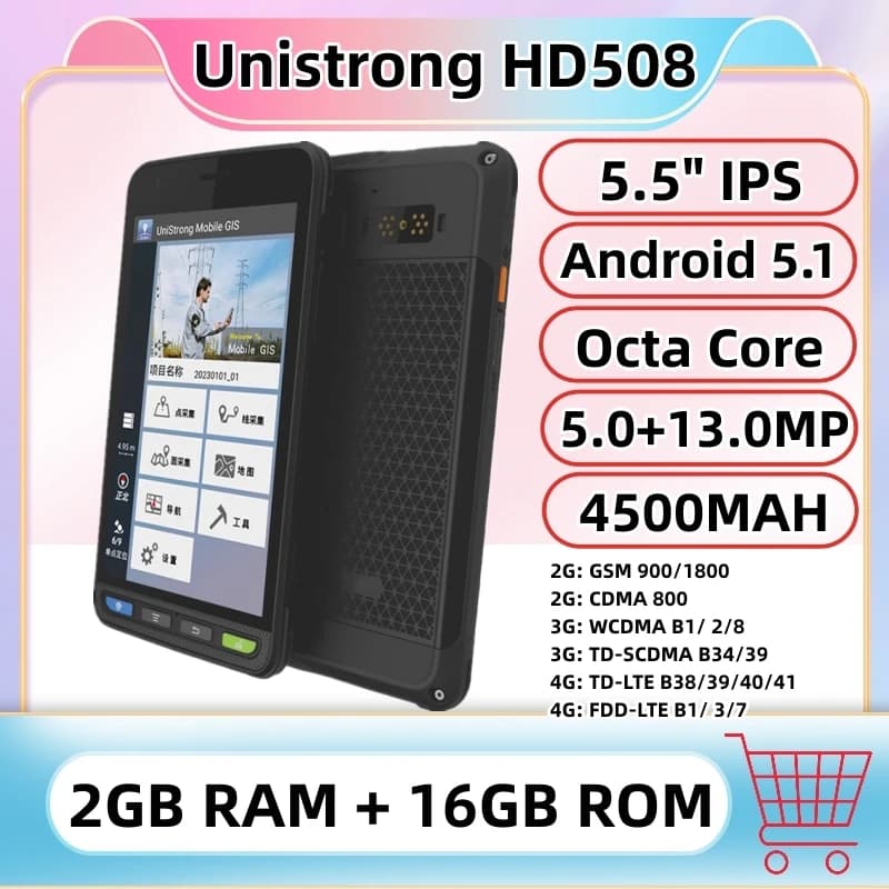 Smartphone robusto HD508 IP67, NFC,5.5 pollici, 2GB RAM 16GB ROM,Octa Core, Android 5.1, 13.0MP,4500MAH, telefono cellulare impermeabile