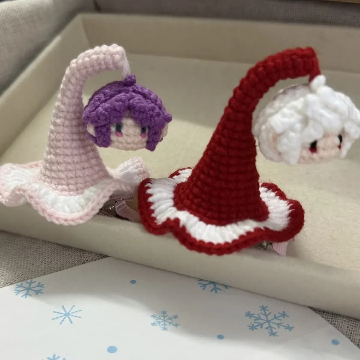 Love and Deepspace Rafayel Zayne Xavier Sylus Caleb Anime Elf Hat Hair Clip Cute Crochet Pendant Hat Gummy Candy Crochet