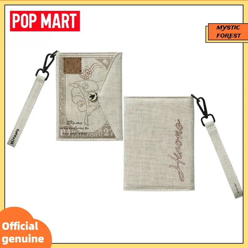 New POP MART Original Hirono Passport Holder Fabric Passport Cover The Mist Walker Series Travel Document Blind Box