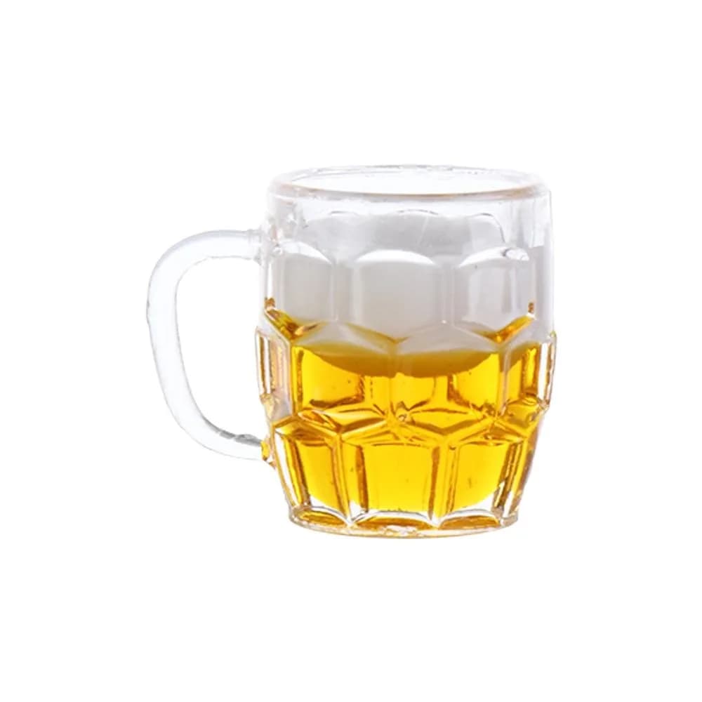 Decorazione Decorazione in miniatura Mini tazza di limone Bevande Casa delle bambole Tazza di birra in miniatura Modello di scena in miniatura Mini tazza di birra