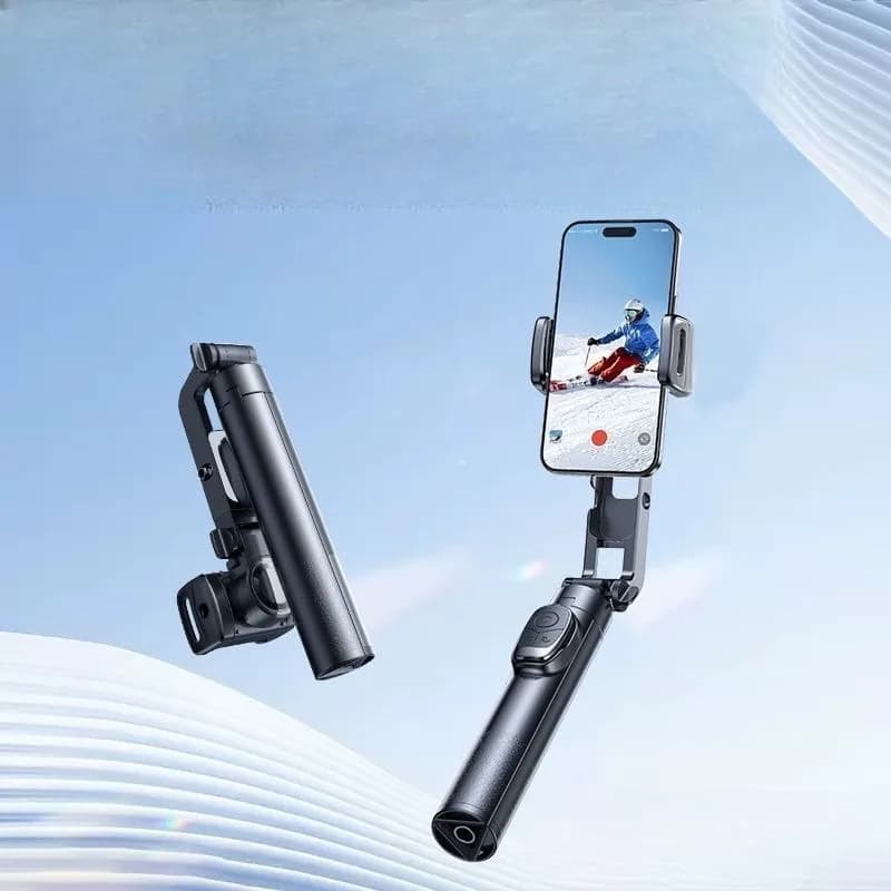Stick selfie portatile stabilizzatore, trasmissione in diretta anti-vibrazione