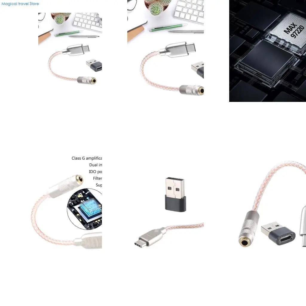 Adattatore da USB C a 3,5 mm 76HD Adattatore per cuffie USB C 32 bit 384 KHz CX31993 DAC