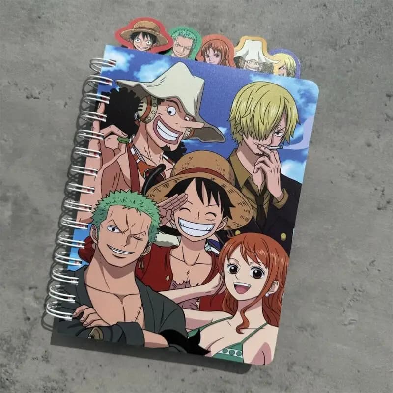 One Piece Monkey D. Luffy Notebook Diary New A5 Ruled Spiral Bound for Anime Fans School Office and Gift Use Official Authentic
