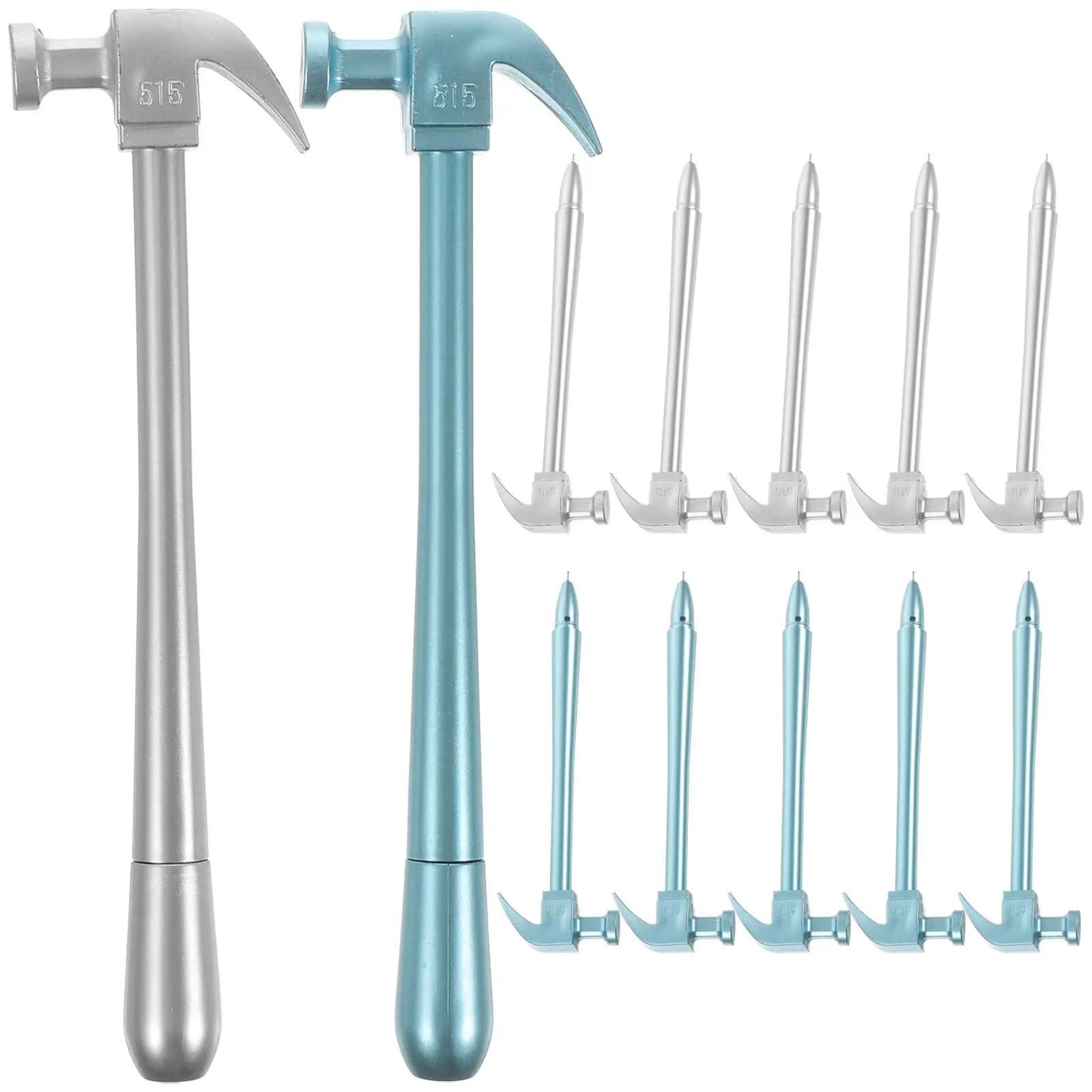 12Pcs Hammer Shaped Gel Ink Pens Comfortable Student Writing Pens School Office Use Kids Reward Party Bag Fillers