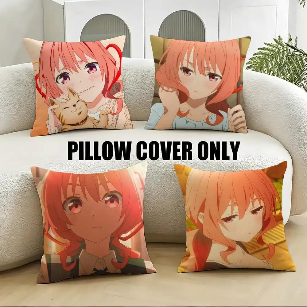 Romantic s-san no enmusubiS Fodere per cuscini 4 pezzi in morbido peluche 40x40 45x45 per divano e camera da letto