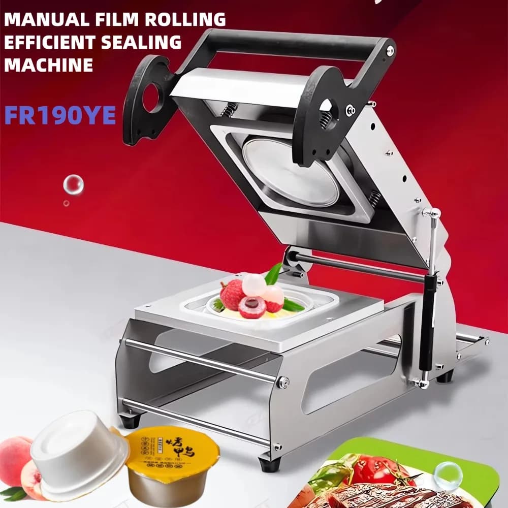 Custom Food Trays Heat Sill Machine, Manual Pressure Food Packaging Machine for Take Boxes, Trays Sealant for Food Containers