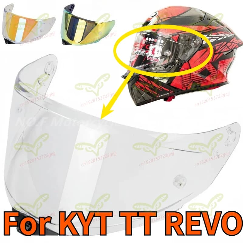 Nuova Versione di Visiera Parasole per Casco Moto, Accessori di Ricambio per Equipaggiamento Moto Elettrica, Compatibile con KYT TT REVO