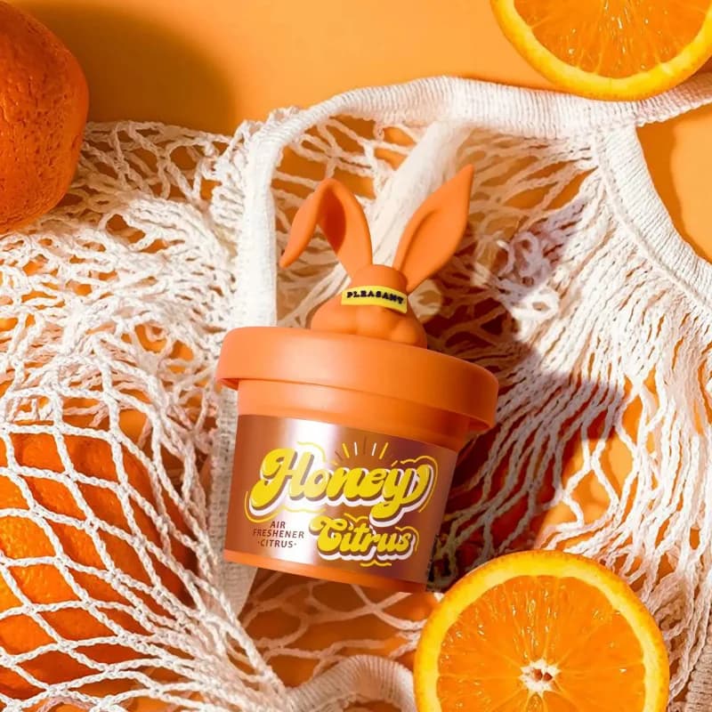 Deodorante per Auto Solido Senza Fiamma, Formato Regolare, Profumo Cocco, Pesca e Uva, Grazioso Ornamento Aromaterapico per Pasqua