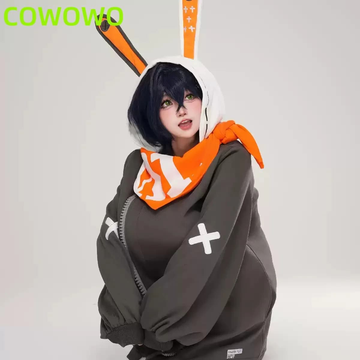 COWOWO Costume Cosplay Zenless Zone Zero Eous, Cappotto, Felpa con Cappuccio, Vestito, Abbigliamento per Giochi di Ruolo, Halloween