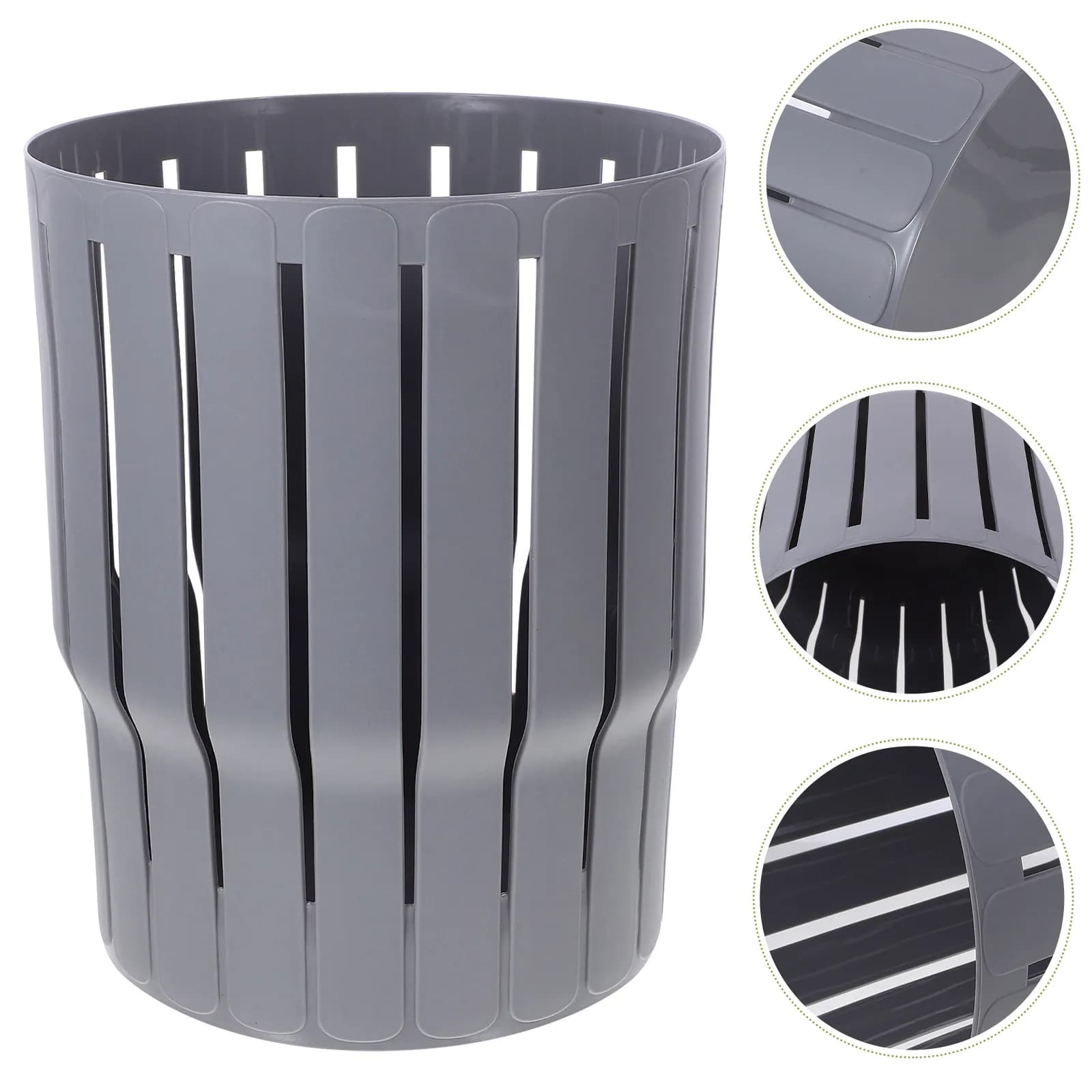 Modern Simple Trash Can for Home Office Bedroom Bathroom Portable Small Waste Basket Sturdy PP Material Easy Clean Decorative