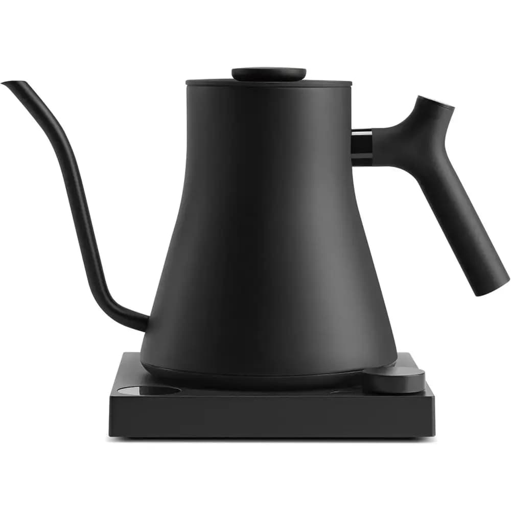 Bollitore Elettrico a Collo d'Oca con Controllo Preciso della Temperatura, Riscaldamento Rapido, Timer per Infusione, Programmazione, Acciaio Inossidabile, 0.9L Nero Opaco per P