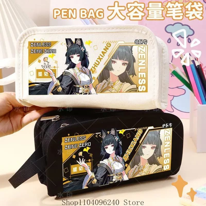 Astuccio per Studenti Zenless Zone Zero Hoshimi Miyabi Cosplay, Porta Cancelleria Cartoon, Borsa Porta Penne per la Scuola