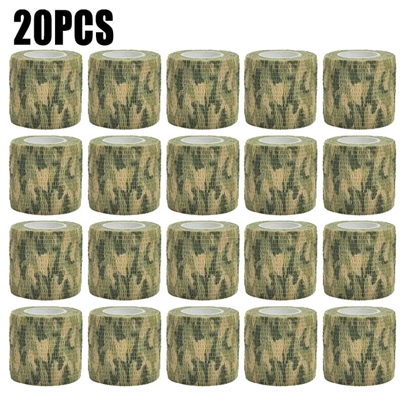 10/20 pezzi prateria elastica caccia all'aperto mimetica nastro stealth involucro impermeabile durevole benda elastica autoadesiva