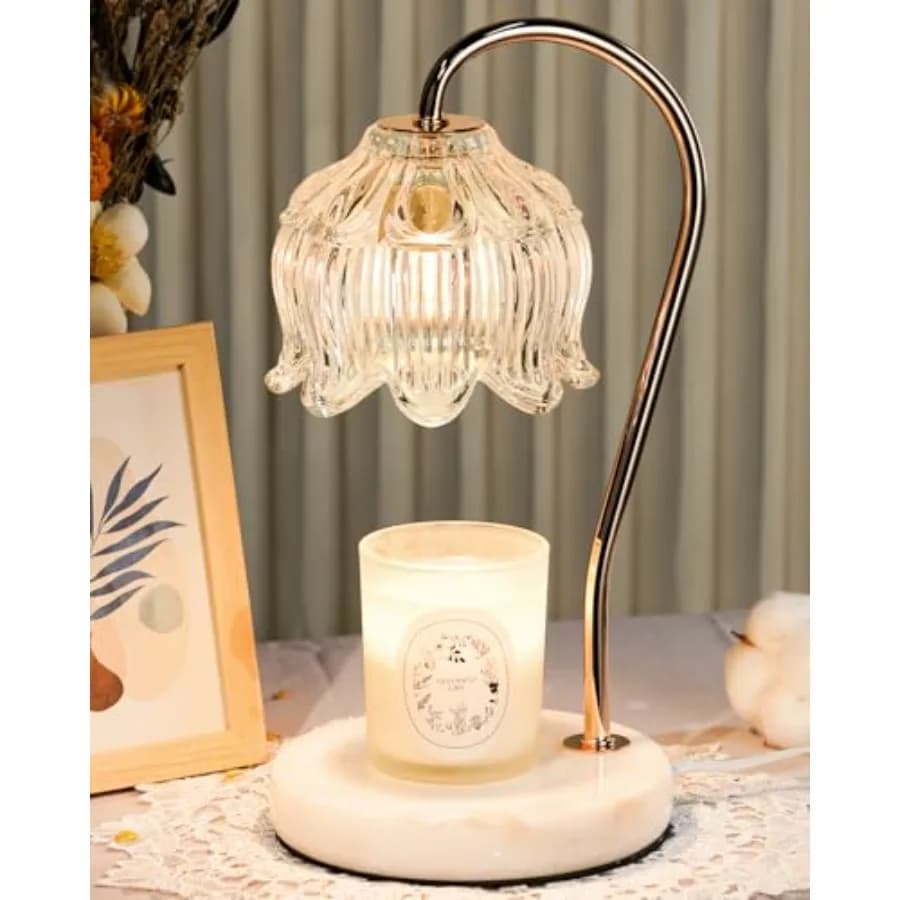 Lampada Scaldacandele con Timer e Dimmer, Lampada per Riscaldare Candele, Regali per la Festa della Mamma, Compleanno, per Donne e Mamme, Regali di Inaugurazione Casa