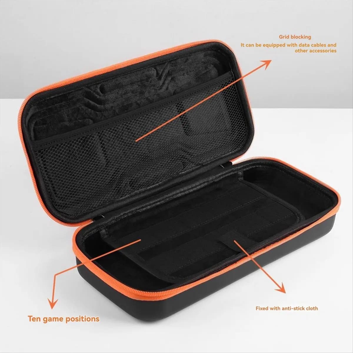 (WSFS) Custodia da trasporto antiurto per Nintendo Switch 2, borsa protettiva portatile da viaggio con scomparto per accessori di gioco