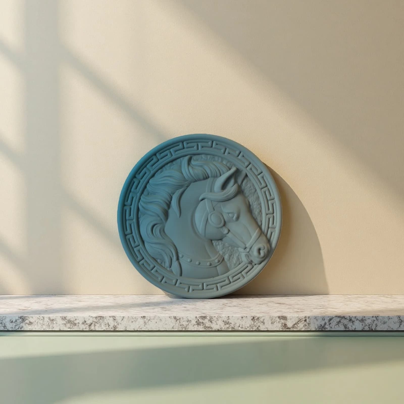 Stampo in silicone per cavalli per la produzione di sapone, stampo artigianale 3D fai-da-te facile da sformare per sapone, candele e gesso