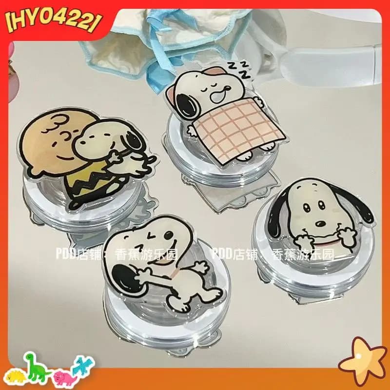 Universal support for dog-shaped Snoop Y, folding and retractable, acrylic and epoxy resin, sympathetic desk support for smartphones, for home and office use