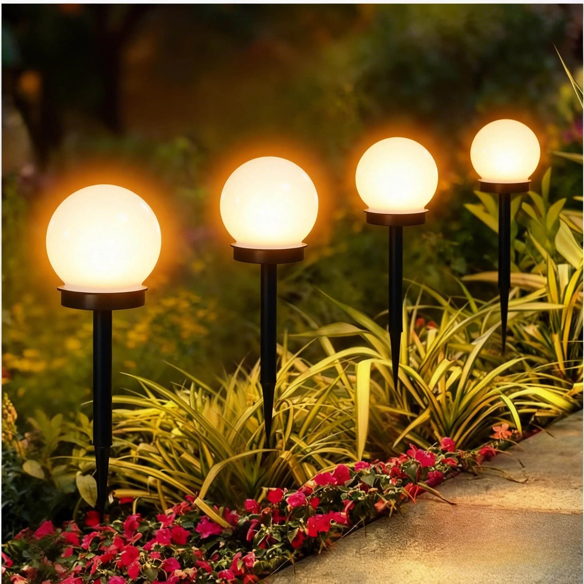 Lampada Solare a Sfera LED, Illuminazione per Esterni, Giardino, Piscina, Feste, Lanterna Decorativa