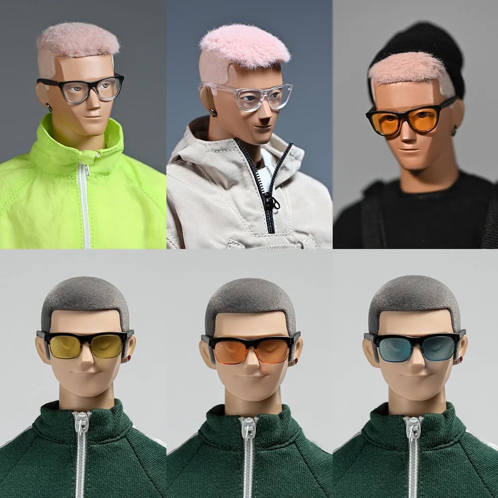 Accessories for Scenes in scale 1/6 sunglasses for black/transparent students accessories for 12''' female Action Figures