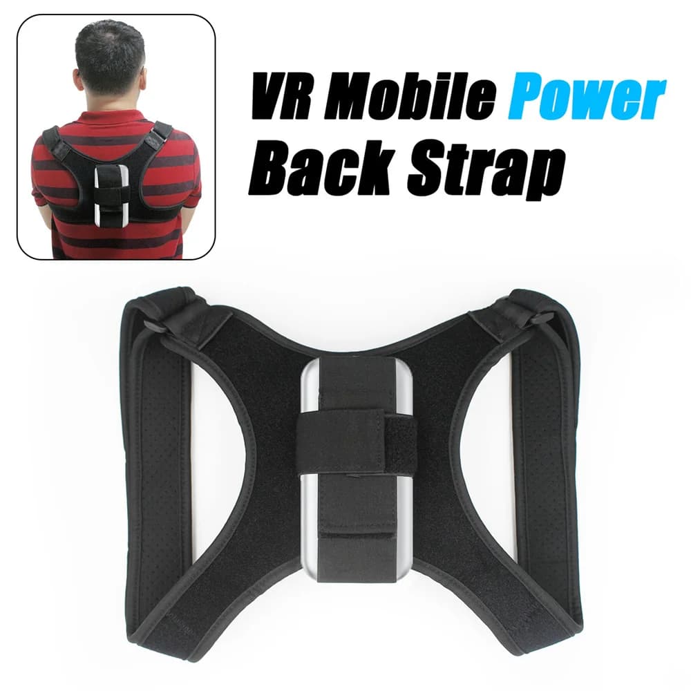Batteria mobile Power Bank per Oculus Quest 2/Quest 3/Pico 4 Staffa di supporto per batteria Cintura tracolla posteriore regolabile