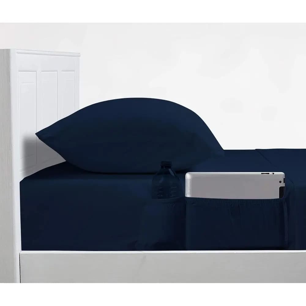 Lenzuola di Lusso Extra Morbide e Traspiranti, Set di 4 Pezzi Queen Size con Tasche Laterali, Lenzuola Rinfrescanti con Tasche Laterali da 24 Pollici