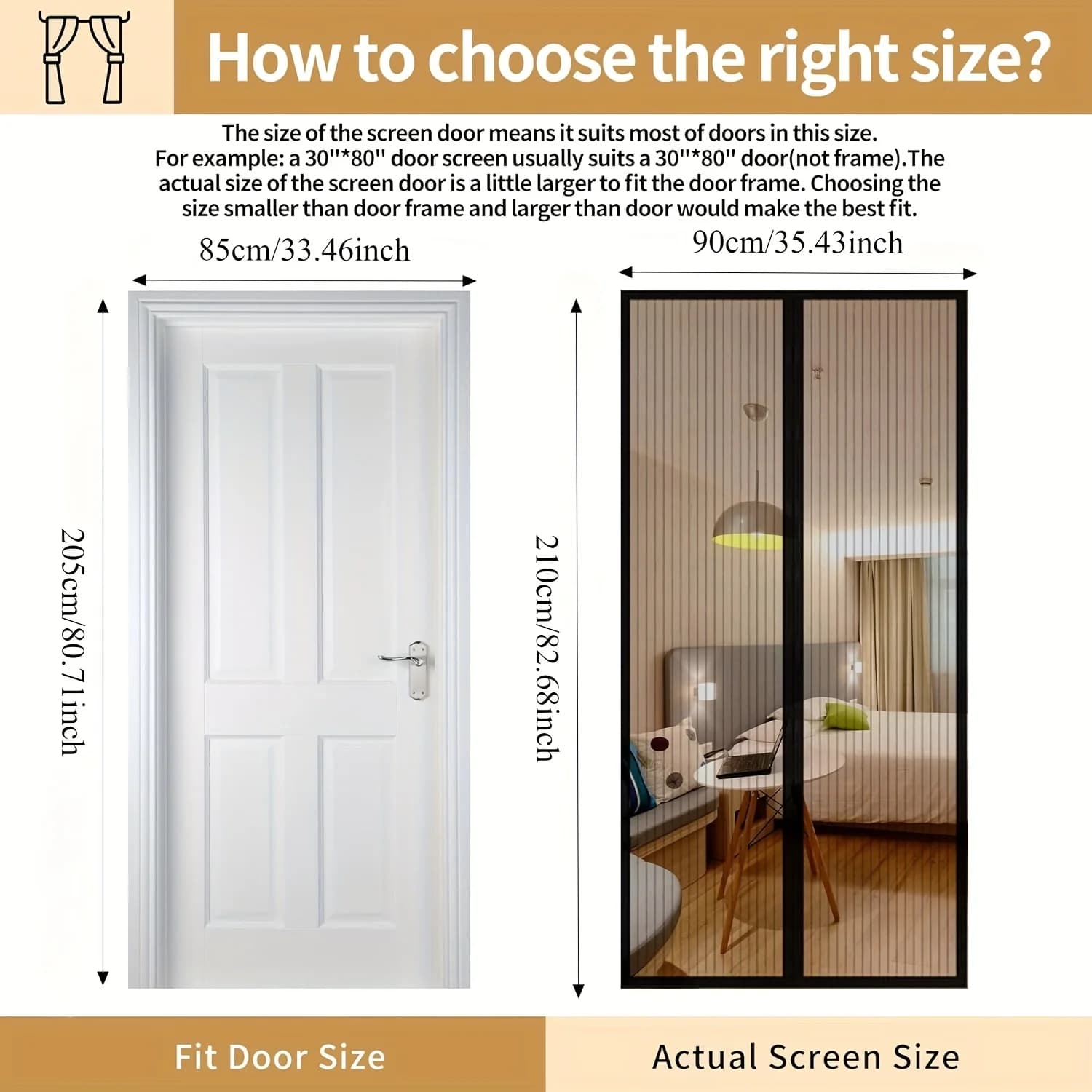 1 tenda per porta anti-zanzare senza foratura per soggiorno, camera da letto, sala da pranzo, divisorio in rete a mani libere per prevenire gli insetti