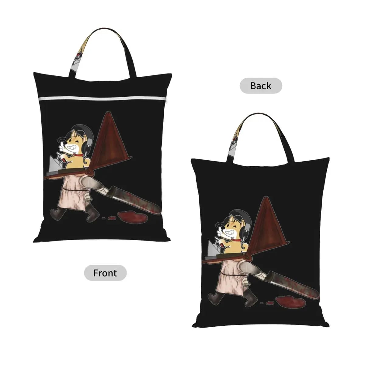Silent Hill 2 True Ending Travel Laundry Bag Waterproof Reusable Dirty Clothes Pouch Gym Yoga Vacation Washing Basket
