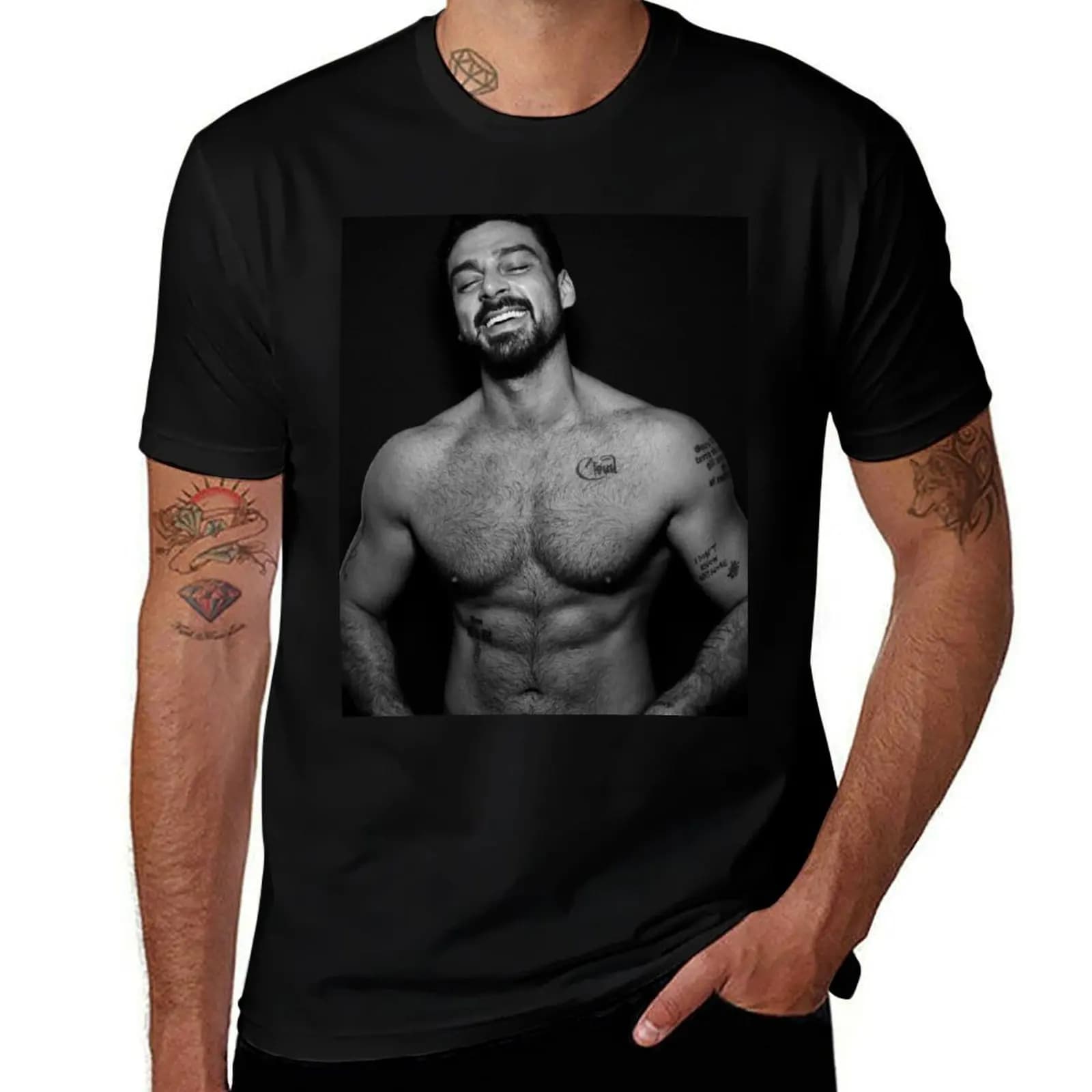 michele morrone T-shirt sexy camicie anime maglietta grafica T-shirt divertente T-shirt a maniche corte da uomo