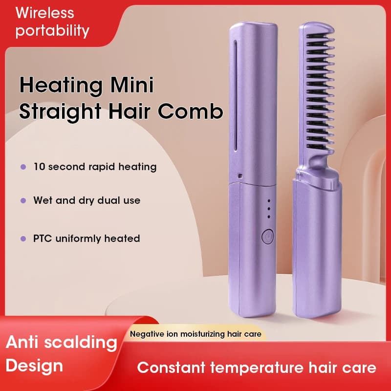 Laptop Rechargeable USB Wireless Anti-Scottage Brush for Women, Home Use and Travel