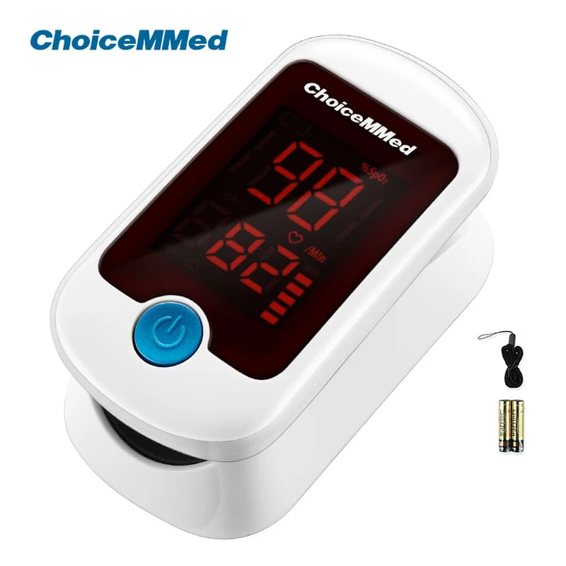 ChoiceMMed Portable Medical Pulse Oximeter for finger Oxygen saturation meter in the blood Heart rate SpO2 PR LED Oximeter De Dedo Monitor