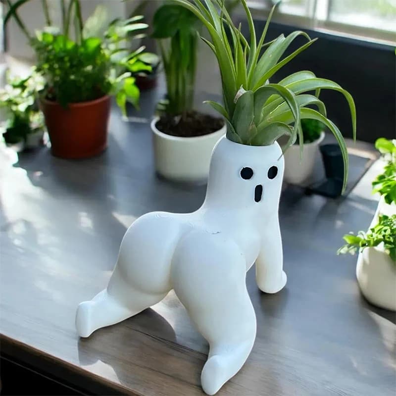 Funny Big Booty Ghost Planter Big Booty Air Plant Display Succulent Planter Decoration Plant Pots Funny Prank Gift