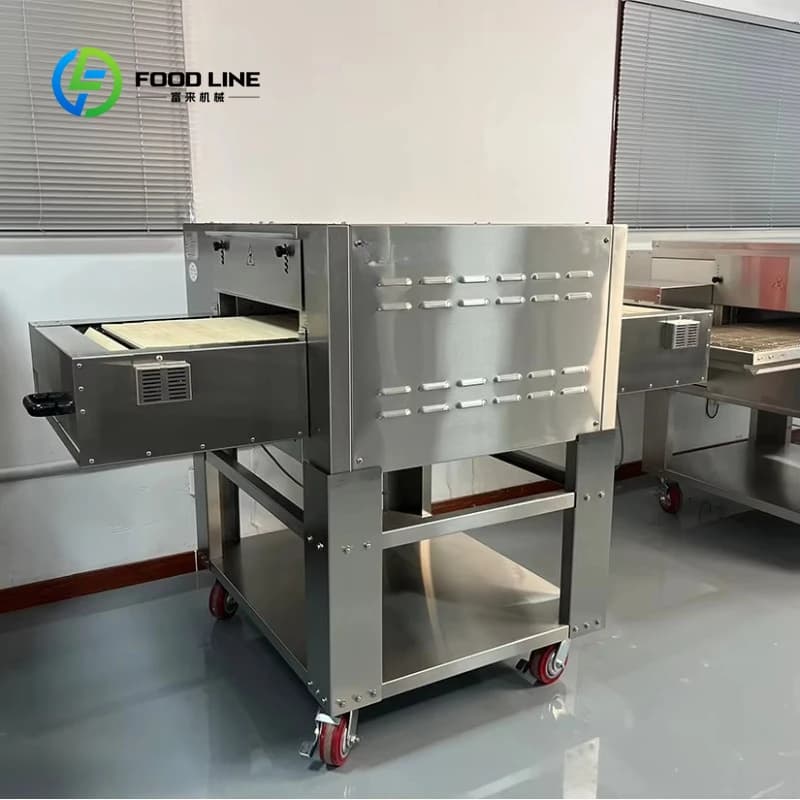 Forno a Tunnel Elettrico Personalizzato per Uso Commerciale, 450 Gradi, Cottura in 90 Secondi, Base Croccante per Pizza Napoletana e Pita, Attrezzatura da Panetteria
