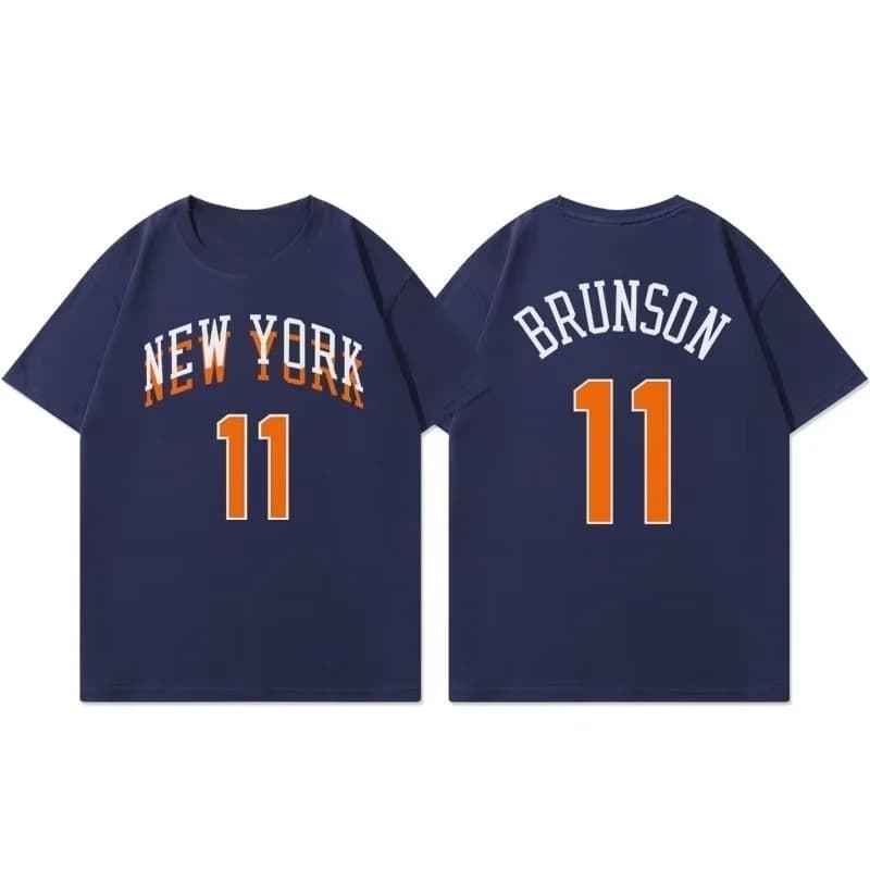 Jalen Brunson 11 sweatshirt jersey Tshirt New York team 2026 New 100%cotton Men Basketball Fashion sports breathable Shirt Tee