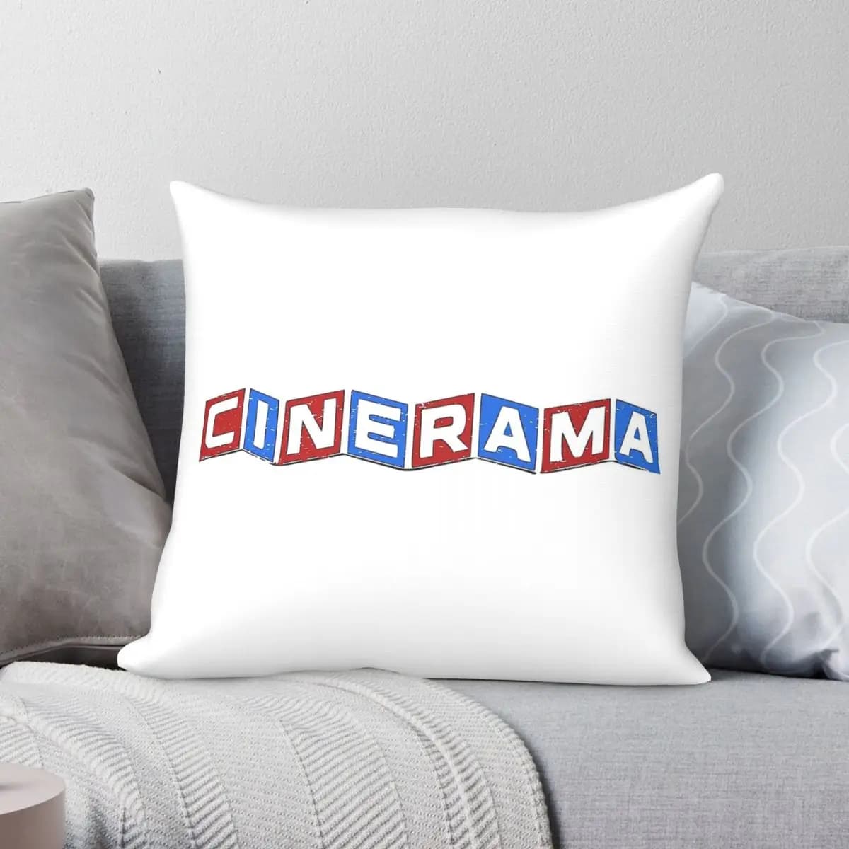 Cinerama Morocco Tangier Square Pillowcase Polyester Linen Velvet Pattern Zip Decor Sofa Seater Cushion Cover 18"
