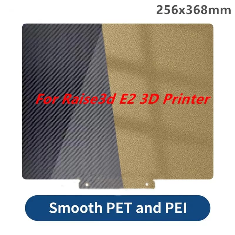 Raise3d E2 Build Plate 256x368mm Spring Steel Sheet PET PEO Sheet E2 PEI Build Plate Double Sided PEI Printing 3D Printer Parts