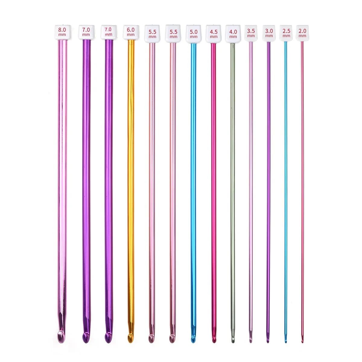 11 Pz/Pack Iron Colored 27cm Crochet Afghan Tunigino Ferri Knife Set For Home Facts A Knife Crochet Tool