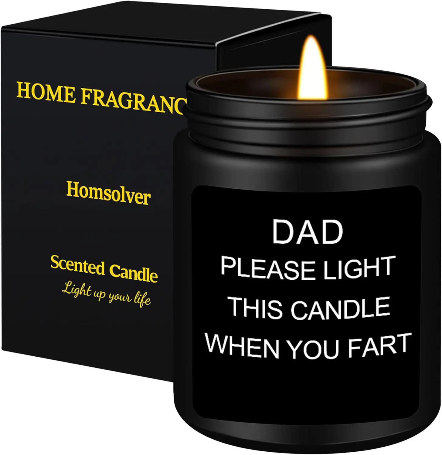 Gift for Dad, Fathers Day Christmas Birthday Dad Gifts from Daughter Son - Sandalwood Scented Candle (7OZ)