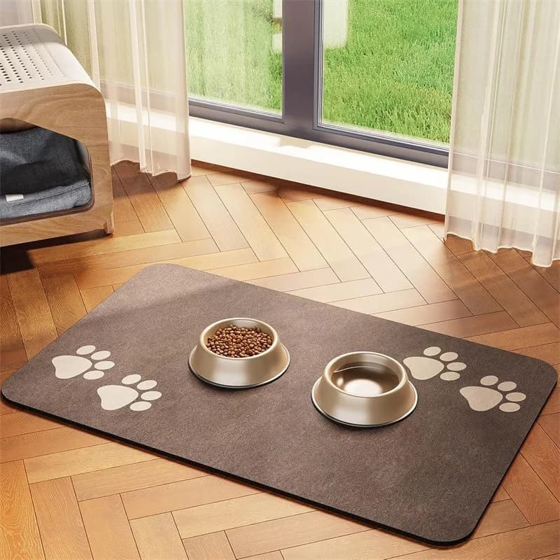 Pet Feeding Pad Is A Quick-Drying Dog Pad For Food And Water Bowls, Stain-Free Pet Meal Pad