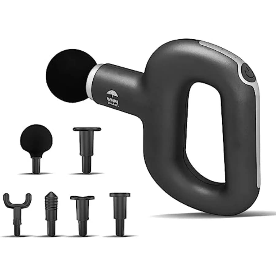WBM Intelligent Massage Gun - Powerful Muscular Massage Deep for Muscle Pain and Regidity, Super Silent, 3 Speed