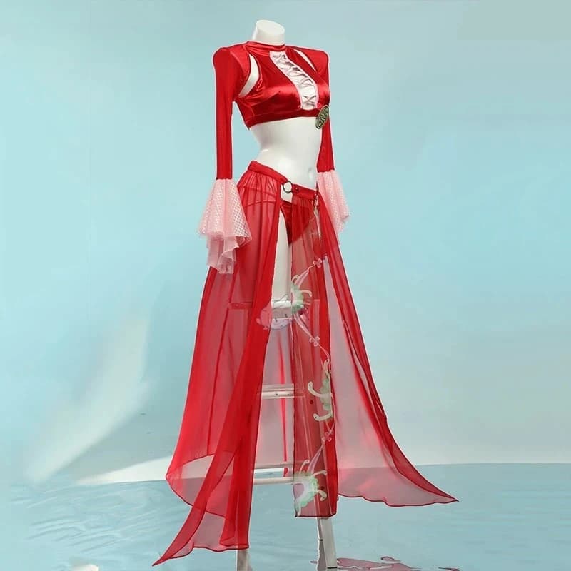 2025 new hot Anime Boa Hancock ONE PIECE Cosplay Costume Boa Hancock Sexy swimsuit Halloween costume Women's summer bikini