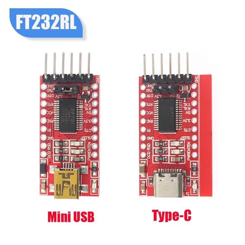 Modulo adattatore seriale da USB a TTL originale FT232RL Tipo-C/Mini Micro USB 3.3V 5V Modulo FT232RL da USB a TTL 232 per Arduino