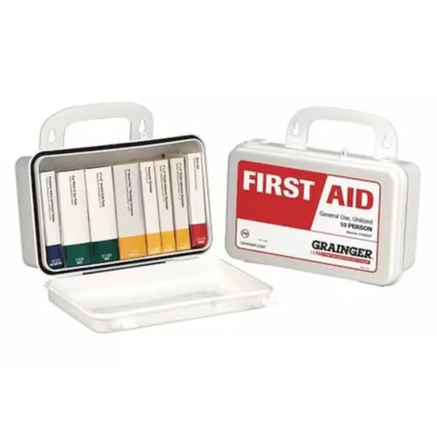 Kit di pronto soccorso con custodia, 58 pezzi, 2 3/8x4, WHT