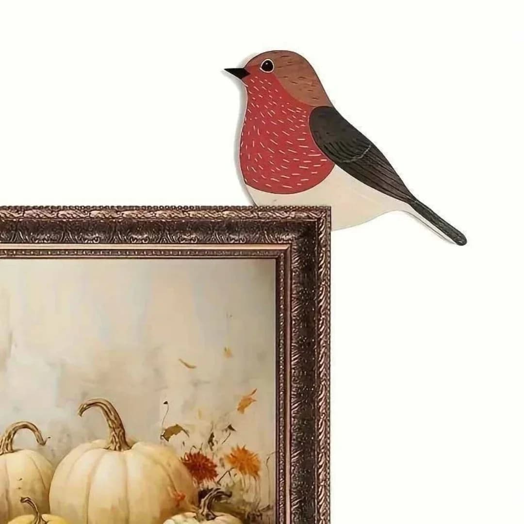 Adesivi decorativi a forma di uccello (casuali, sinistra o destra), per decorare cornici di porte, prese, pareti e cornici per quadri.
